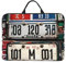 FSCEV Vecchia Targa 14 Pollici Laptop Sleeve Compatibile Custodia Protettiva Con Cerniera Maniglia Portatile Classico