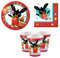 Set Festa Kit Bing per Bambini, 8 Piatti, 8 Bicchieri, 16 Tovaglioli, Kit Completo
