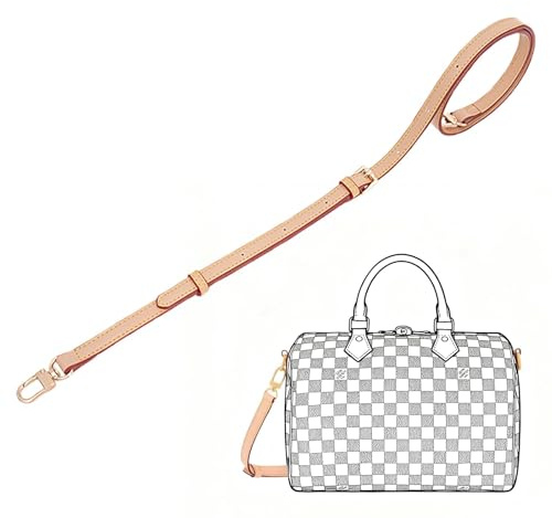 MMDOCO Vachetta Schulterriemen, für Tasche Pochette Metis, Toiletry Pouch 26, Alma,Speedy B Schulterriemen, Hochwertiger Lederriemen zum Wechseln für Taschen Schultergurt Gürtel(Originalfarbe)