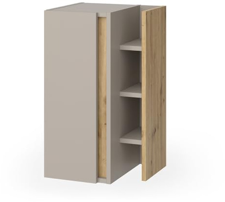 Vicco Midischrank Edelin, Cashmere, 35 x 60 cm | mit 3 Ablagefächern, zur Aufbewahrung von Badutensilien und Wandbefestigung