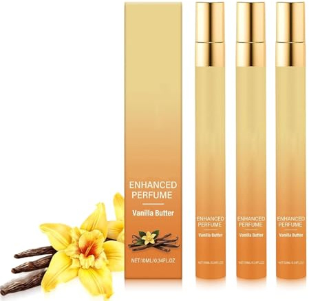 Vanille Parfüm Damen, Vanilla Perfume für Sie, Intensiv, Eau de Parfum für Frauen, Pflegende Formel, Langanhaltend und Verführerisch Feminin, Parfümspray für Alltag and Reisen (3PC)