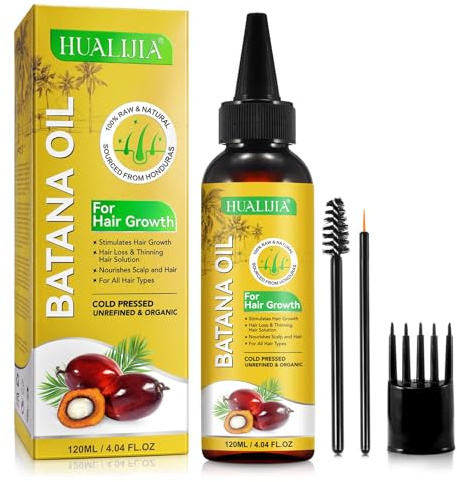P-Beauty Batana Öl für Haare, Kaltgepresst 120ml - Haaröl für Haarwachstum, Haarpflege & Kopfhautpflege - Naturöl für Haare, Kopfhaut, Wimpern, Augenbrauen - Stärkt Haarwurzeln & pflegt intensiv