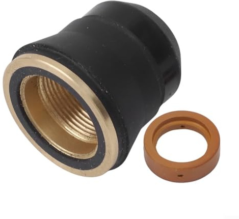 Besttoolifes IPT-45 Torch Shield Cap und Swirl Ring Plasmaschneid-Verbrauchsmaterialien für 45A Plasmaschneider, Kompatibel mit IPT-40/60 Brenner u