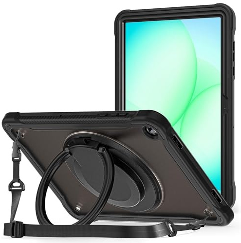Hybrid Tablet Hülle für Samsung Galaxy Tab A11 Plus mit Ringgriff & Schultergurt