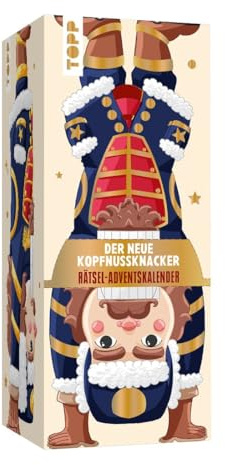 TOPP Der Neue Kopfnussknacker – Rätsel-Adventskalender (Blaue Edition – 2026). 24 Neue Logikrätsel mit Überraschungs-Effekt. Zieh jeden Tag Deine Kopfnuss des Tages!