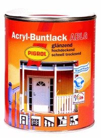 PIGROL Acryl-Buntlack ABLG - glänzend - 2,5 Ltr. (cremeweiß (RAL 9001))