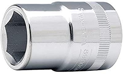 Bahco 8900SM-24 Standard Length Socket, Silver, 3/4-Inch Hex 24 mm