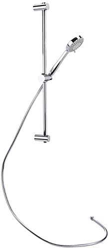 Roca,Stella,Kit de ducha. Incluye ducha de mano de 100 mm de 3 funciones, barra de 700 mm, soporte regulable para ducha de mano y flexible de PVC de 1,70 m,A5B1D03C00