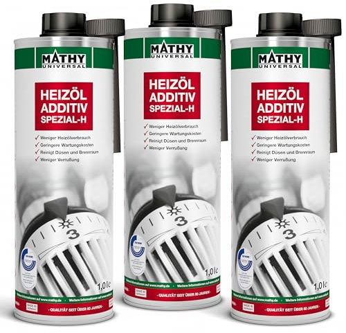 MATHY Spezial-H Heizöl-Additiv (3 x 1,0 l) - Zusatz Ölheizung - Schutz des Heizölsystems - Heizung Reiniger - Pflege Ölheizung