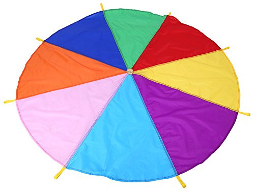 Fdit Sombrillas Paraguas de Arco Iris de Diámetro 2M para Niños Paraguas Grandes en 8 Colores para Niños Equipo de Lluvia para Niños para Actividades al Aire Libre