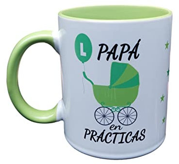 Taza Color Frase Taza Papas en PRÁCTICAS Regalo Padre Regalo Papa primerizo Novato