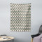 ABAKUHAUS Geometrisch Wandteppich, Kubismus Triangles aus Weiches Mikrofaser Stoff Waschbar ohne Verblassen Digitaldruck, 110 x 150 cm, Grün