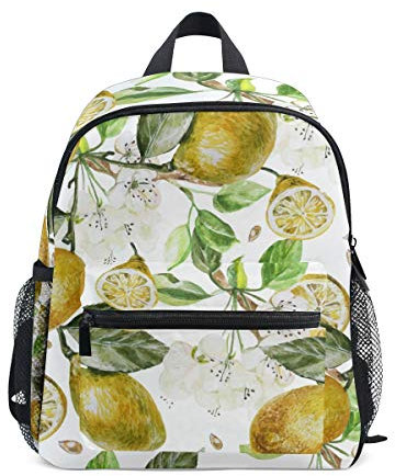 Kinderrucksack Blumen und Citrus Kindergarten Vorschule Tasche für Kleinkind Mädchen Jungen