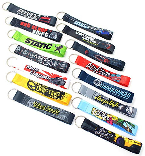 VmG-Store 2er Set Tuning Schlüsselband Schlüsselanhänger Auto Car Zubehör Dub Anhänger (2X Shark Mouth)