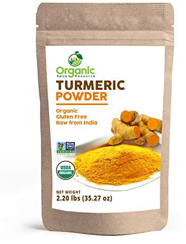 Organic Turmeric Powder w/Curcumin | 35.27 Ounce / 2.2 LBS | USDA Organics and Non-GMO | Lab Tested for Heavy Metal and Purity | 100% Raw and Natural by OSR