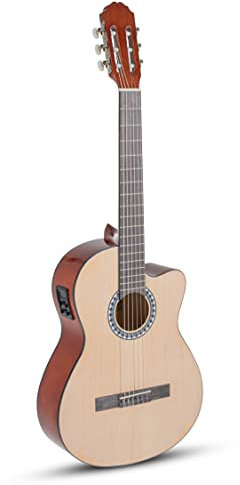 GEWA E-Akustik Klassikgitarre Basic Plus, Decke Fichte, Korpus Line, 4/4, natural