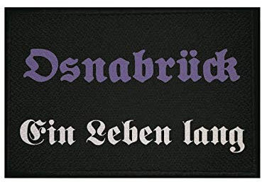 U24 Aufnäher Osnabrück Ein Leben Lang Fahne Flagge Aufbügler Patch 9 x 6 cm