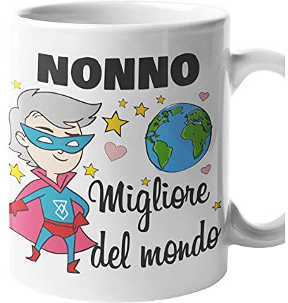 Colorfamily tazza mug Nonno sei la migliore del mondo idea regalo per il Nonno