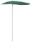 vidaXL Sonnenschirm Halbrund mit Mast Balkonschirm Terrassenschirm Gartenschirm Marktschirm Ampelschirm Strandschirm 180x90cm Grün
