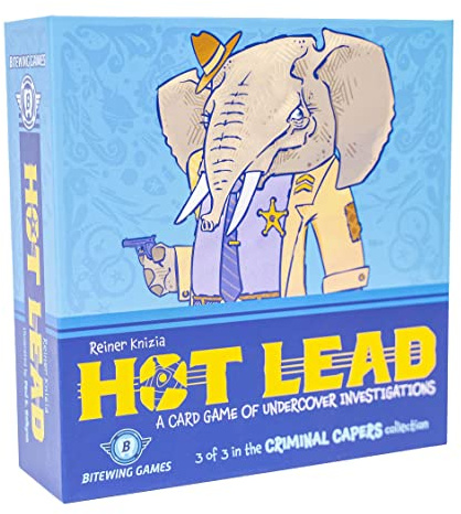 Bitewing Games Hot Lead - English Language Strategic Card Game with Bidding - Press-Your-Luck and Crime Theme