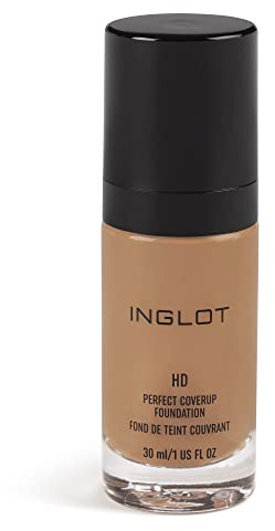 Inglot HD Perfect Coverup Foundation, for a Long-Lasting Effect with HD Pigments, Hypoallergenic, Natural, Flawless Look, with White Truffle Extract, 30 ml: 84