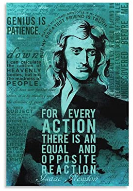 TSALF Poster und Drucke Kein Rahmen Isaac Newton Britischer Physiker 2 30x50cm