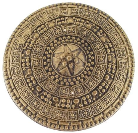 PARTY DISCOUNT Schild Römer, rund, Gold verziert, 45 cm