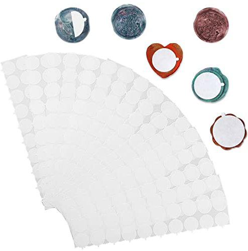 320pcs/25mm Double Sided Adhesive Dots, Clear Adhesive Dots Wax Seals Strong-Adhesion Glue Point Sticky Dots Removable for Craft DIY Art Festival Deco