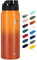 Fanhaw 750ml Trinkflasche Edelstahl mit 1 Deckel (Chug Deckel) - Für Schule, Kinder, Frauen, Männer | Auslaufsicher & Schweißfest mit Anti-Staub Deckel (Gelb Orange)