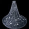 ESBANT Lange Kathedrale Pailletten Schal mit Kapuze Schleier for Braut Umhang Bling Braut Hochzeit Cape Sterne Mond die Party