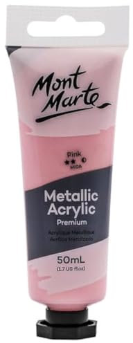 MONT MARTE Vernice acrilica metallizzata, 50 ml, rosa