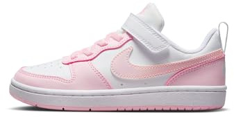 Nike Unisex Kinder Court Borough Low Recraft (Ps) Sneaker, White Pink Foam, 29.5 EU
