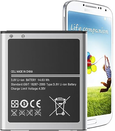 Akku für Samsung Galaxy S4, [3850 mAh] Ersatzakku mit hoher Kapazität für Galaxy S4, AT&T I337, Verizon I545, Sprint L720, T-Mobile M919, R970, I9500, I9505, I9506