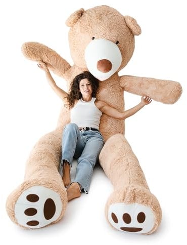 MKS. Riesen Teddybär XXL Kuschelbär 100-340 cm groß Plüschbär - Original Teddy Bär Braun (340 cm)