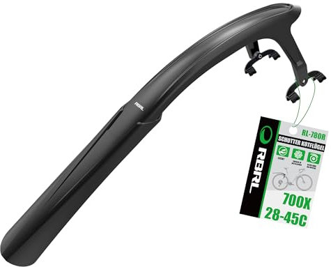RBRL Fahrrad Schutzblech, Universal Schutzblech Fahrrad 28 Zoll, Verstellbarer und einfach zu installierender Mudguard(Hinterrad)