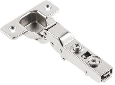 GTV - SILENTO PRO Hydraulikscharnier | Mittelanschlag ohne Montageplatte | exzentrischer Tiefenverstellarm | Sharnier mit Silent-Close-Funktion