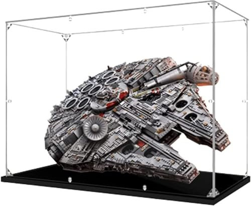 Caikbms Acryl Vitrine Kompatibel Mit Lego 75192 Millennium Falcon Bausatz, Schutz Staubdichte Vitrine Geschenk Für Modell, Transparente Vitrine (Nur Vitrine) B,3mm