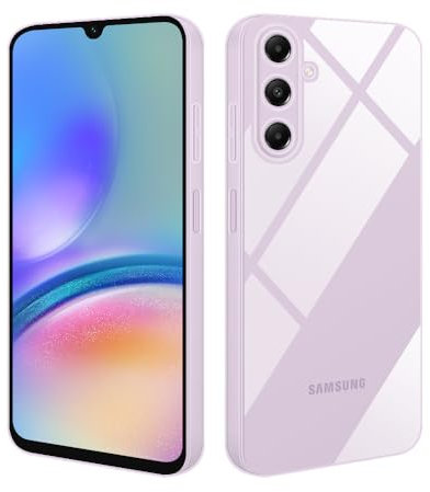 HSP Coque pour Samsung Galaxy A05s [Anti-poussière] étui de protection en silicone TPU premium | Résistant aux rayures Antichoc | Protecteur d'écran et de caméra | Clair Translucide | Transparent