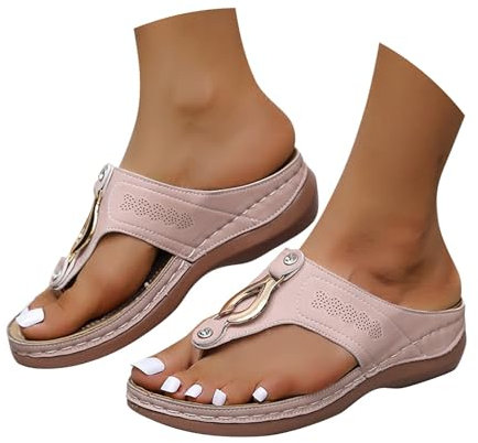 Hsternexy Flip Flops Damen Zehentrenner Flach Leder Blumen Sandalen Sommer Bequem Elegant Flip Flops Pantoletten Mit Absatz Schwarz Badeschuh Strandschuhe 38 39 40 Glitzer Sommerschuhe