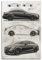 YRNQ CLS 63 Luxus-Sportwagen-Design-Kunstwerk-Poster, schwarzes Straßenrennauto, dekoratives Gemälde, Leinwand, Wandkunstwerke, Bild, 60 x 90 cm