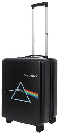 FUL Pink Floyd 57,8 cm Handgepäck, Hartschalen-Rollkoffer mit Spinnrollen, Schwarz, Schwarz, 22.5 Inch, Pink Floyd 57,1 cm Handgepäck, Hartschalen-Rollkoffer mit Spinnrollen