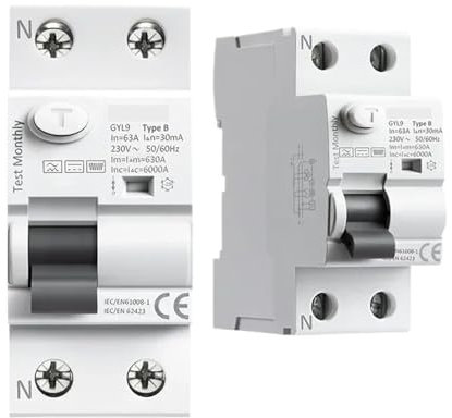 Interruttore differenziale corrente differenziale tipo B DC 2P 4P 40A 63Amp 30mA 100mA 300mA Tipo B 6KA RCD 1 pz(4P 63A 30mA)
