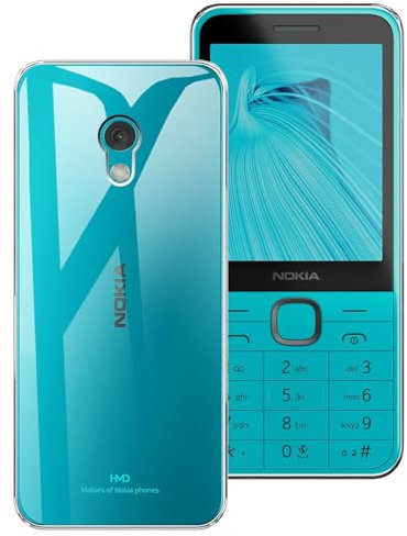 HuiYouMY Handyhülle für Nokia 215 4G 2024/Nokia 220 4G 2024/Nokia 235 4G 2024 Hülle, Weiche Silikon Durchsichtig Handyhülle, Ultra Dünn Stoßfest Anti-Scratch Transparent TPU Schutzhülle (2.8) - Clear