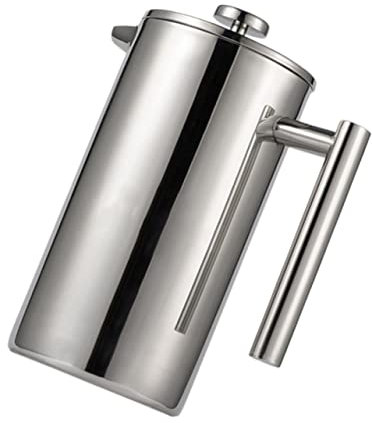 Garneck Edelstahl Kaffeebereiter Aus Hochwertigem Edelstahl Kaffeekocher Kaffee Presse Kaffeezubereiter Mit Filterteekanne Und Teesieb Für Heiße Und Kalte Getränke
