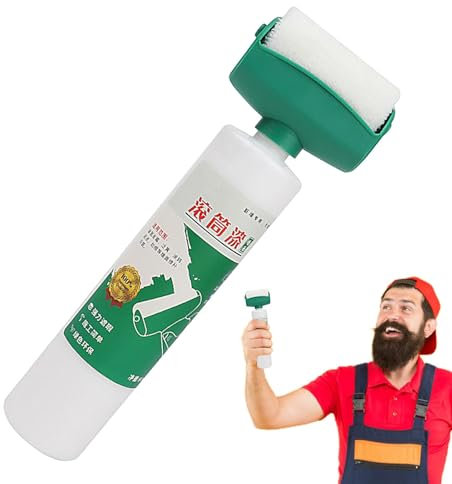Rodillo de Pintura para Reparación y Renovación de Paredes - Pintura Blanca de Fuerte Cubrición | Solución para Paredes Enlucidas