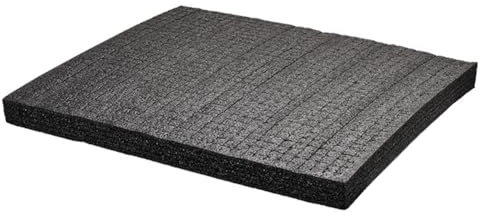 yasoe 2-Pack Pre-Cut Pick Apart Foam Insert 50x30x2cm - Ideal for Tool Boxes and Hard Cases, Black