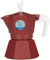 MOKAVIT Vespa World Days 2024 - Caffettiera Moka per Induzione 3 Tazze - Made in Italy (Rossa)