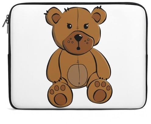 JZemdybill 13inch Laptop Case, Teddy Bear Laptop Sleeve