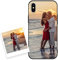 Coiwxmoi Personalisierte Handyhülle für iPhone X/XS 5,8'', Personalisiert Hülle mit Eigenem Bild Foto Selbst Gestalten Schutzhülle, Individuelle Design Stoßfest Silikon Case für iPhone XS,Schwarz