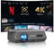 Smart Projector 4K Daylight,Netflix Certified,ToF Auto Focus,1500ANSI High Lumen,Ultra HD Home Outdoor Movie Gaming Projector with WIFI Bluetooth,Android TV 11.0,Google Voice,NFC Casting,Dolby Audio